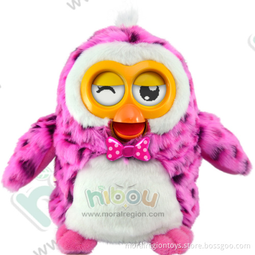 2014 new hot Hibou intellectual electronic pet, custom plush talking toy animal
